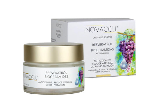 Resveratrol Face Moisturizer Cream with Ceramides - Nourishing, Keeps Moisture & Helps Elasticity, Firmness. Fills Expression Lines & Wrinkles - 50 ml-GlimoraGlow