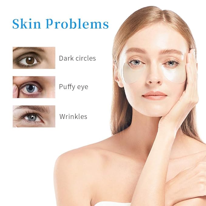 '+WIS+ Under Eye Patches, Collagen Eye Mask for Eye Moisturizing, Dark Circles, Wrinkles, Eye Gel Pads, Firming Eye Mask, Under Eye Bags, Eye Skin Care Pads With Collagen 30 Pairs-GlimoraGlow