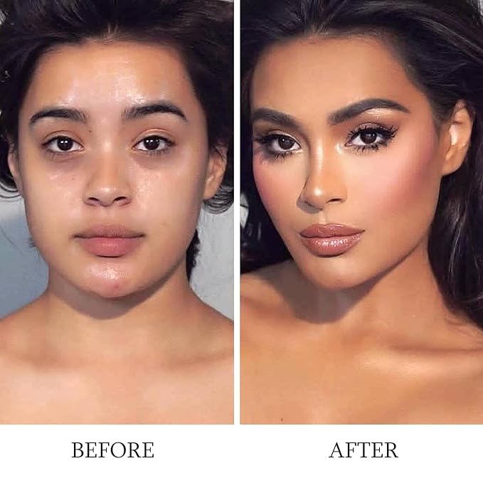 15 Colors Contour Palette Kit: Cream Concealer Palette Face Makeup Foundation Kit Contour Palette with Brush for Professional and Daily Use-GlimoraGlow