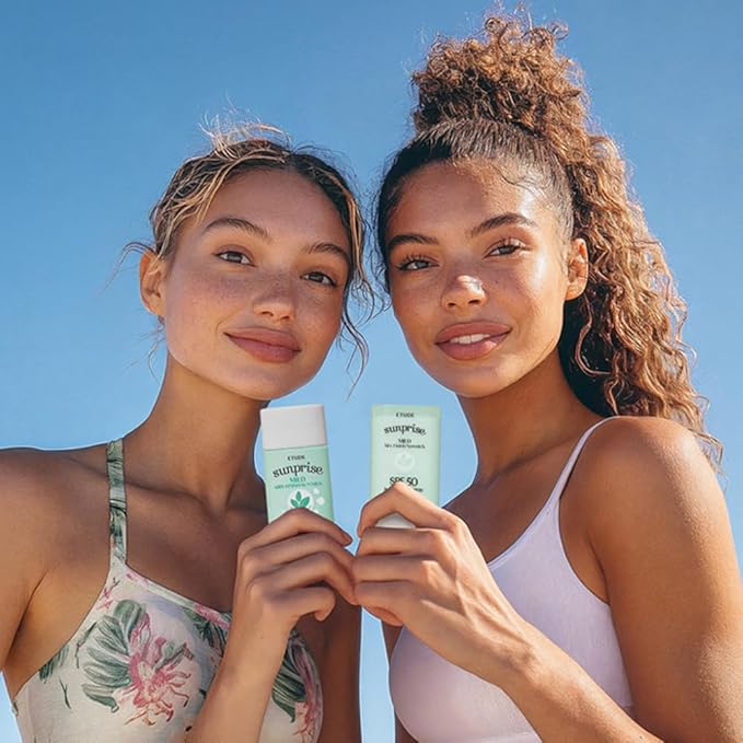 ETUDE Sunprise Mild Airy Finish Sunstick SPF50+ PA++++ Powdery sunscreen, Vegan, Non-Greasy, Sebum Control, Matte Finish, Sensitive Skin Friendly, 19g-GlimoraGlow