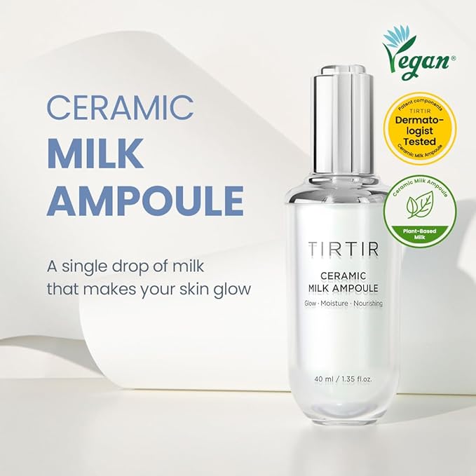 TIRTIR Ceramic Milk Ampoule (1.35 Fl Oz)-GlimoraGlow