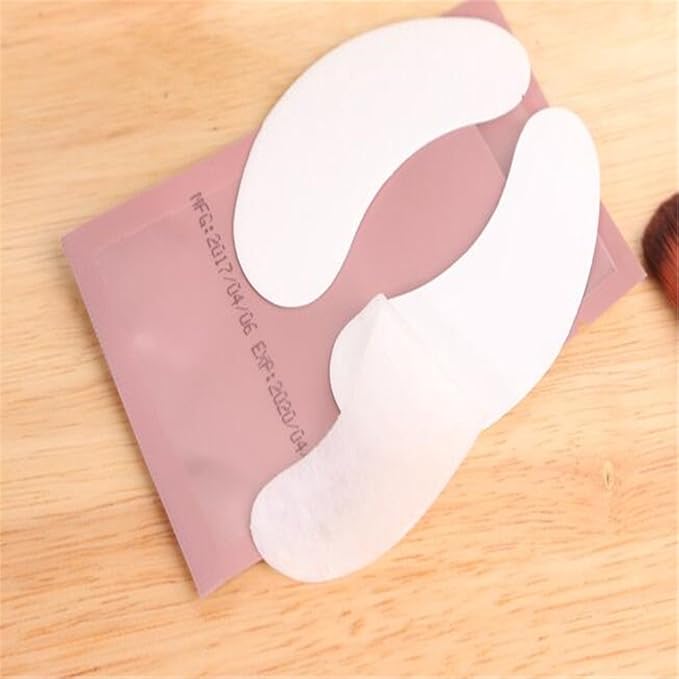 100 Pairs Set，Eye Gel Patches,Under Eye Pads Lint Free Lash Extension Eye Gel Patches for Eyelash Extension (pink)-GlimoraGlow