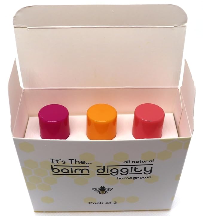 It's The Balm Diggity Beeswax All Natural, Moisturizing, And Nourishing Lip Balm, Made With Only 5 Ingredients, 1 tube, 0.15 ounces (3-PACK)-GlimoraGlow