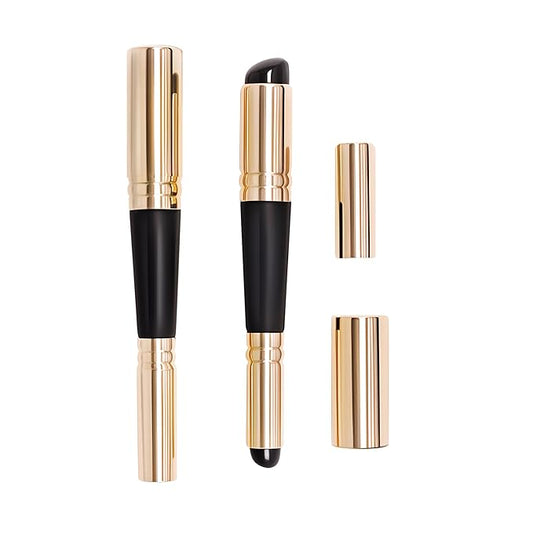 Dual Ended Silicone Lip Brush with Lid, Jelly-like Lip Makeup Brush, Versatile Makeup Applicator for Lips, Concealer, Contour, Blush, Bronzer, and Eyes, 1 count-GlimoraGlow