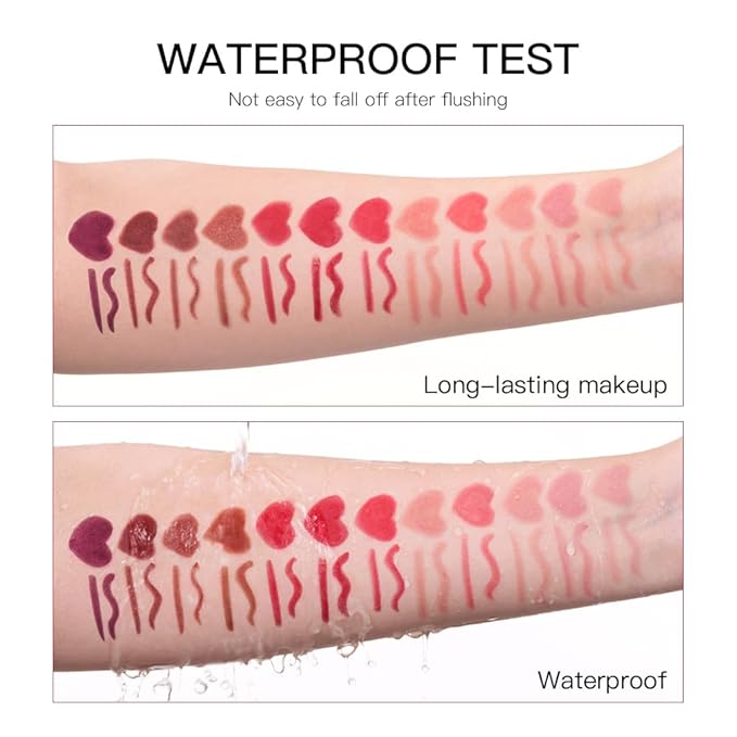 ibcccndc 6PCS Lip Liner and Lipstick Set - High Pigmented Creamy Matte Lip Liner Pencil Set for Girls and Women, Lip Makeup Gift Sets - Waterproof Formula (B)-GlimoraGlow