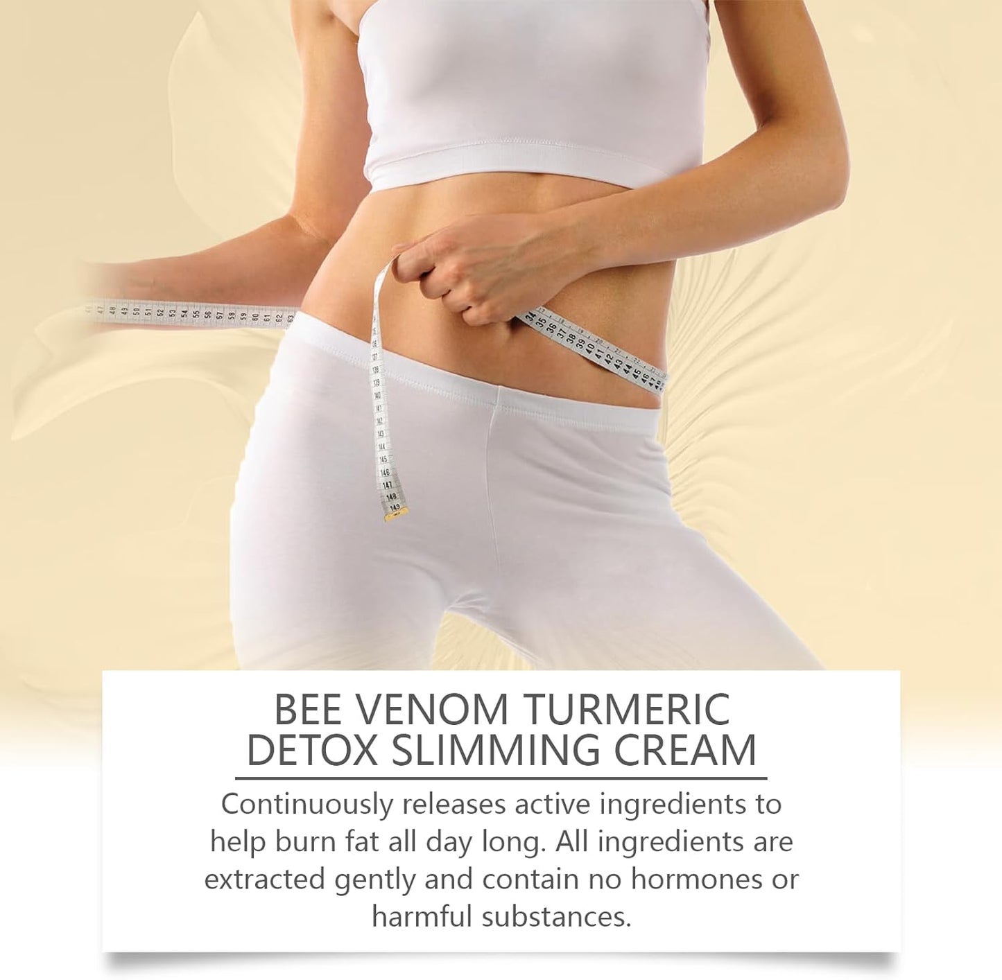 Bee Venom Comprehensive Cream,Turmeric Detox Slimming,Bee Venom Skin Treatment Cream,Body Massage Cream,Natural Skin Moisturizer for All Skin Types(2pcs)-GlimoraGlow