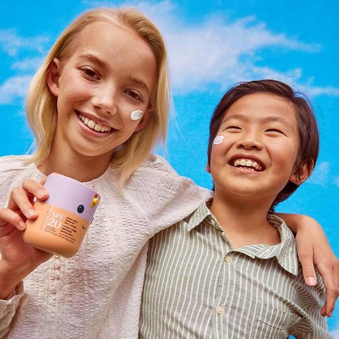 Evereden Kids Face Cream, 1.7 oz. | Fragrance-Free and Kids Face Lotion with SPF 20 | Clean and Non-Toxic Face Moisturizer | Multi-Vitamin Skin Care | FSA Eligible-GlimoraGlow