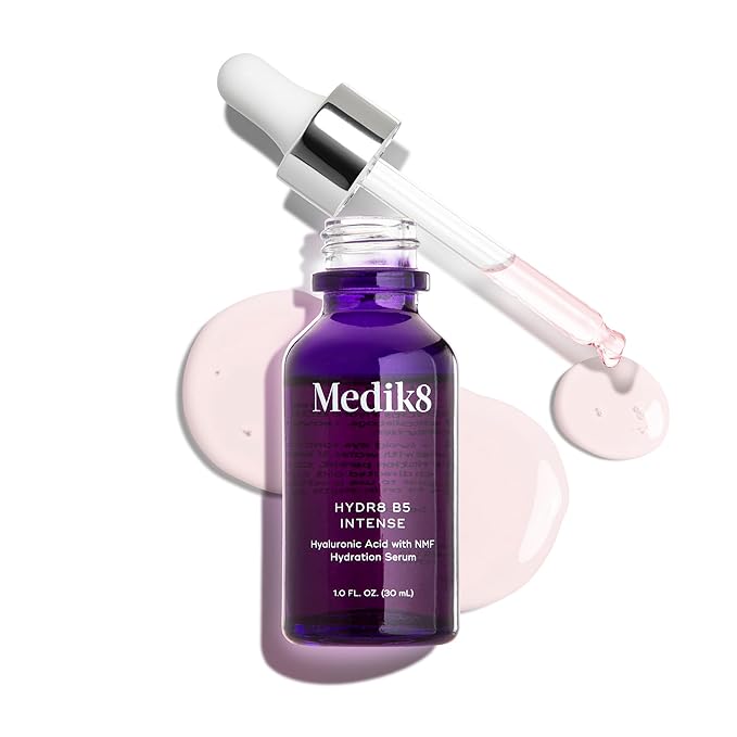 Medik8 Hydr8 B5 Intense - Hyaluronic Acid Serum - Moisturizing and Antioxidant Serum for Face - Smooths Fine Lines and Wrinkles - Vegan - 1.0 oz-GlimoraGlow