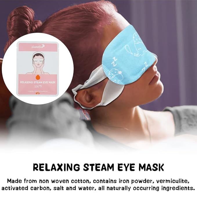 16 Pack Steam Eye Mask for Dry Eye Care - Bulk Disposable Heating Eye Mask for Dark Circles and Puffiness Relief Soothing Moisturizing Warm Eyes Care Pads Relax Therapy, Fragrance Free-GlimoraGlow