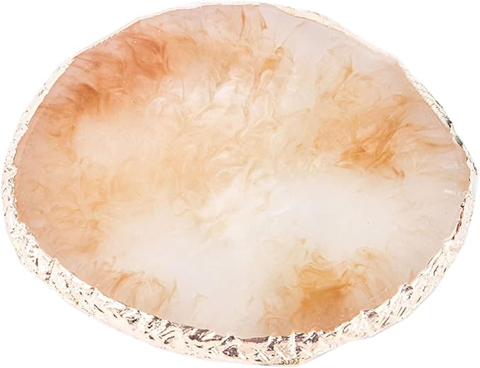 1 Piece Nail Art Palette Nail Polish Palette Mixing Palette Makeup Plate Nail Plates for Nail Art Nail Tip Holder Nail Art Display (1 Brown)-GlimoraGlow