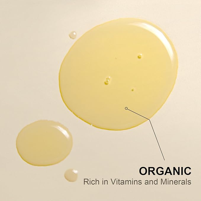 Yoken Pure Jojoba Oil Organic USDA Certified 16 fl oz, 100% Natural Jojoba Oil for Hair, Skin & Face, Cold Pressed Unrefined, Deeply Moisturizing Body Carrier Oils for Essential Oils Mixing-GlimoraGlow