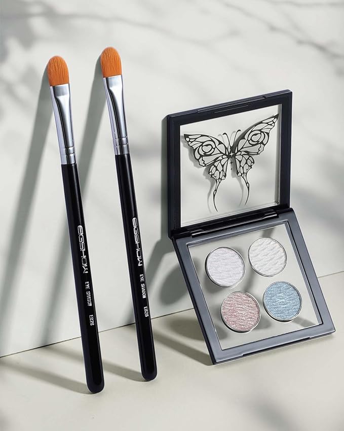 Concealer Brushes, EIGSHOW Eyeshadow Primer Brush for Concealer, Blending, Eyeshadow - Professional Tools for Applying Cream, Liquid Shadows and Eye Primer Base (E828 2piece)-GlimoraGlow