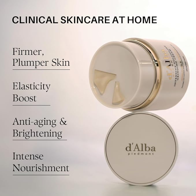 d'alba Piedmont Italian White Truffle Intensive Grinding Cream, Volufiline 50,000ppm, elasticity care and nourishment, Korean Skin Care-GlimoraGlow