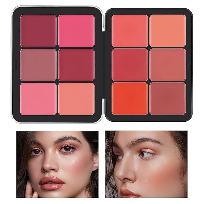 12 Color Concealer Palette & 12 Colors Blush Palette,Full Coverage Makeup,Corrector for Under Eye Dark Circles and Highlight Blush Palette Face Cosmetics Makeup-GlimoraGlow
