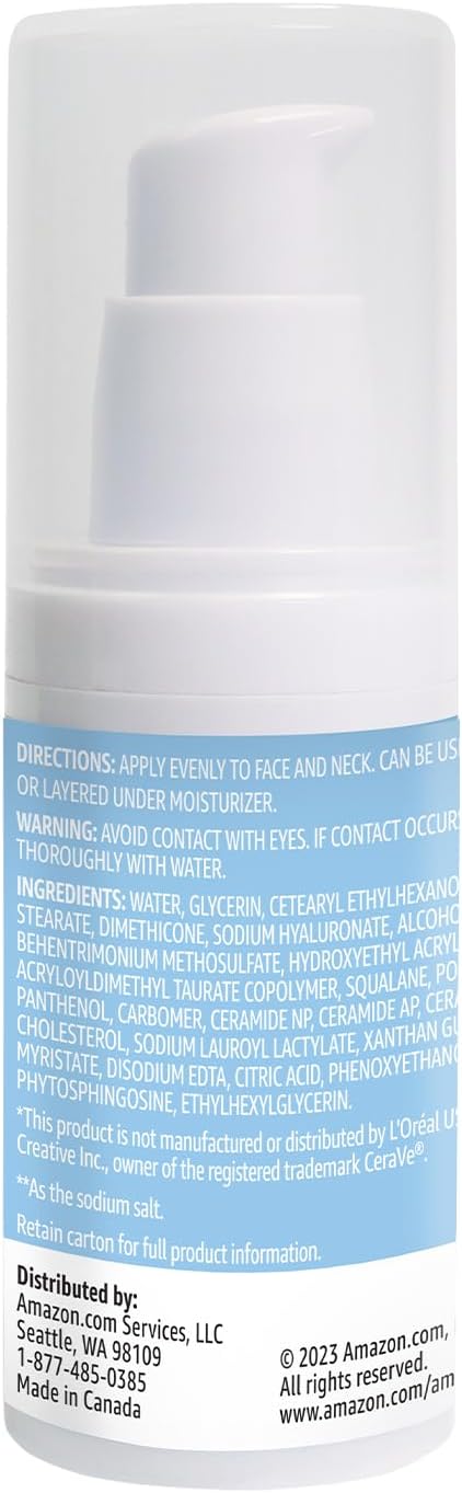 Amazon Basics Hydrating Hyaluronic Acid Serum, 1 Fluid Ounce, 1-Pack-GlimoraGlow