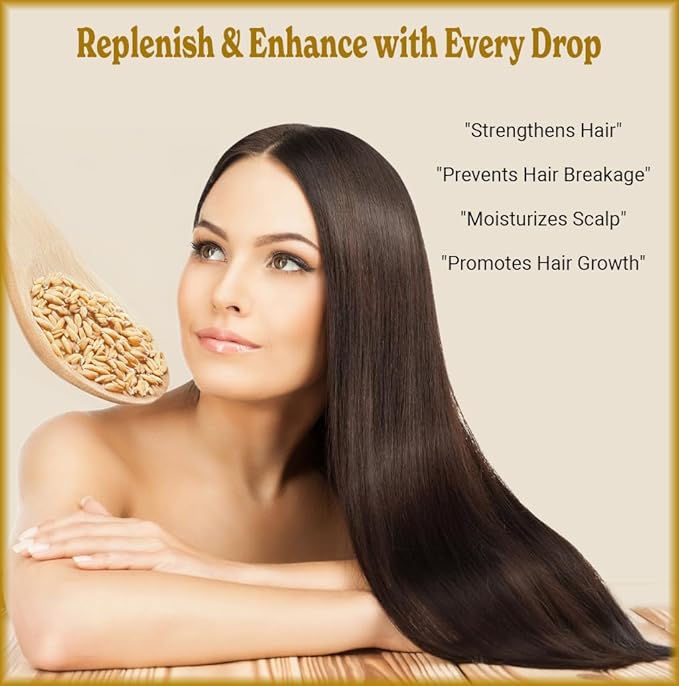 Natural Born Oils Wheat Germ Oil. 4oz. 100% Pure, Natural, Organic, Cold-pressed, Unrefined, Rejuvenating, Rich in Vitamin E. Moisturizer for Skin Hair-GlimoraGlow