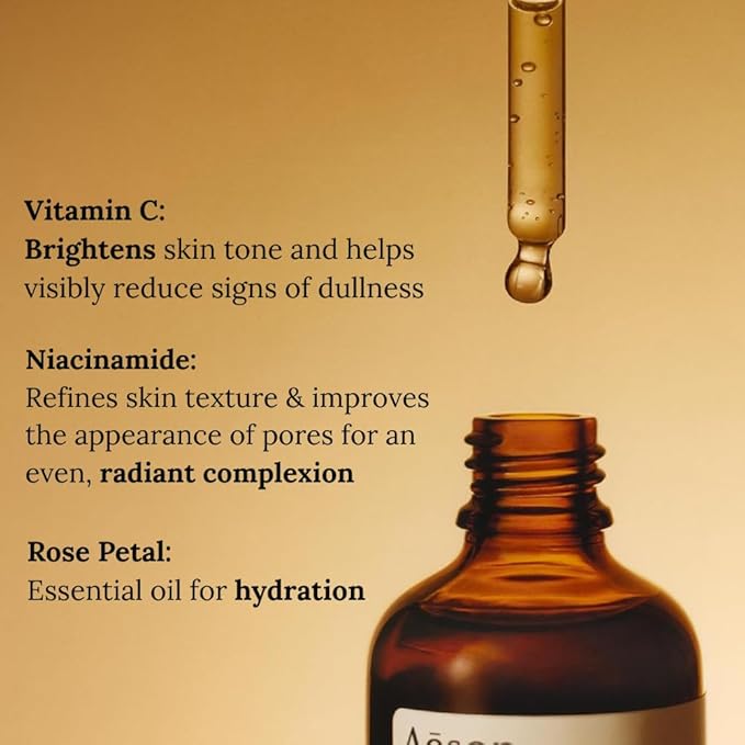 Aesop Lucent Facial Concentrate | Lightweight Vitamin C Facial Serum for Replenished, Hydrated, and Balanced Skin | 2.1 Oz-GlimoraGlow