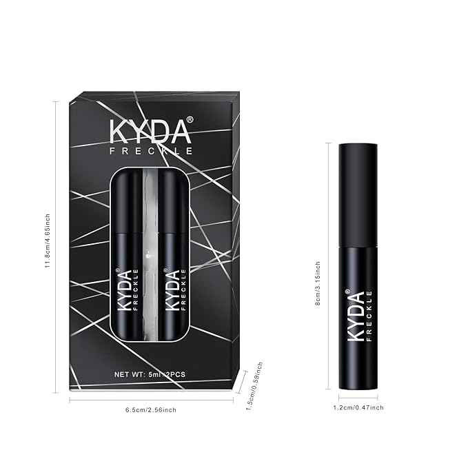 2 Colors Liquid Freckle Pen, Natural Like Freckle Makeup Pen Soft Dot Spot, Waterproof and Smudgeproof Quick Dry for Instant Create Realistic Freckles Make Up(Dark Brown+Light Brown)-GlimoraGlow