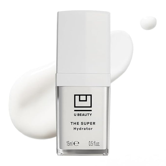 U Beauty The SUPER Hydrator - Mega-Dose Skin Hydrator and Hyaluronic Acid Moisturizing Cream with Peptides and Grapeseed Oil for Supple, Smooth, and Softer-Looking Skin For Up To 48 Hours - 0.5 fl oz-GlimoraGlow