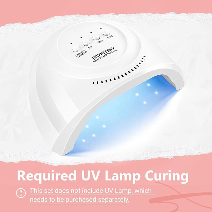 JEWHITENY Poly Nail Gel Set Clear Pink White Poly Extension Gel With Base Coat Top Coat Slip Solution French Manicure Need U V Lamp Curing for Finger Art and Home DIY-GlimoraGlow