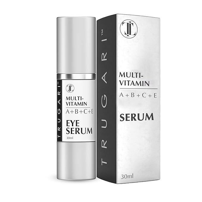 Eye Serum, Multi-Vitamin Skin Care Serum with Vitamins A, B, C and E, Rejuvenating Dark Spot Remover for Face and Under Eyes, Improves Age Spots, Fine Lines and Wrinkles, 30 ml-GlimoraGlow