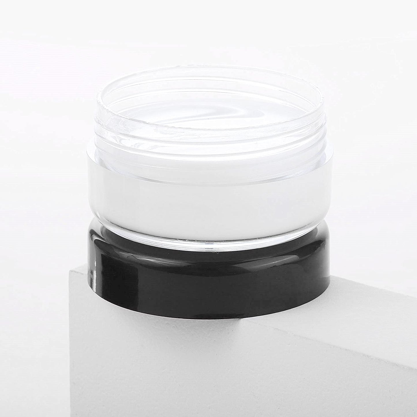 100 Count 10g Small Sample Containers with Lids Plastic Jar Cosmetic Jars Empty Makeup Jars Lip Balm Containers - Black-GlimoraGlow