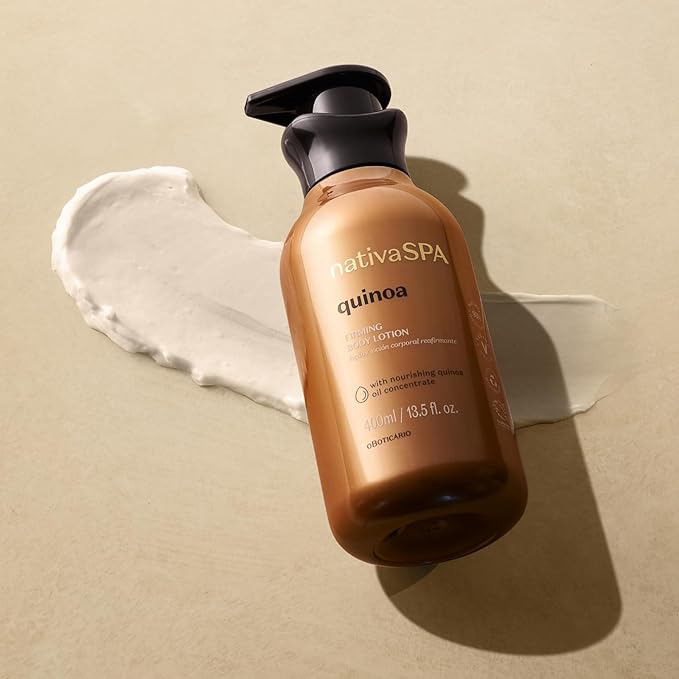 Nativa SPA by O Boticario Quinoa Hydrating Body Lotion, Fragranced Skin Moisturizer with Purified Quinoa Drops, 13.5 Ounce-GlimoraGlow