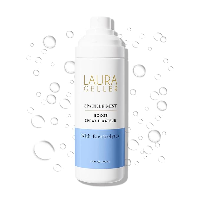 LAURA GELLER NEW YORK Spackle Mist Boost Setting Spray with Electrolytes - Long-Lasting Makeup Spray with Blue Light Protection - Dewy Skin Makeup Setting Spray-GlimoraGlow