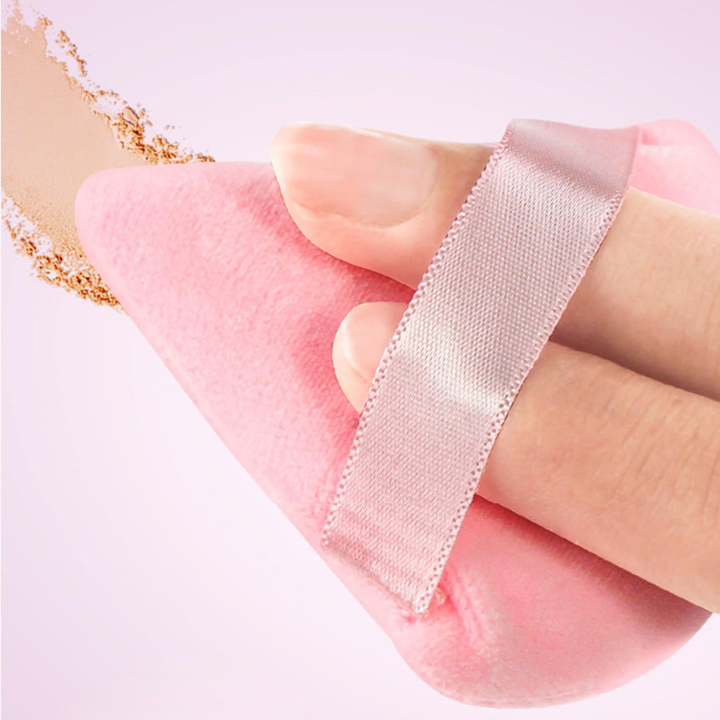 24 Pieces Powder Puff, Triangle Makeup Puff Cotton Powder Face Washable Body Powder Puff for Loose Powder Body Cosmetic Foundation Sponge Makeup Tool (12DP12LP)-GlimoraGlow