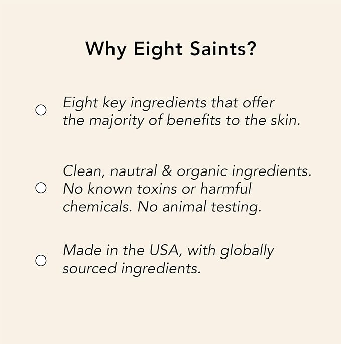 Eight Saints Vitamin C Serum For Face, Anti Aging Facial Serum, Hyaluronic Acid, Vitamin E, Organic Aloe Vera and Jojoba Oil, Hydrating & Brightening Serum for Dark Spots, Fine Lines and Wrinkles, 1oz-GlimoraGlow