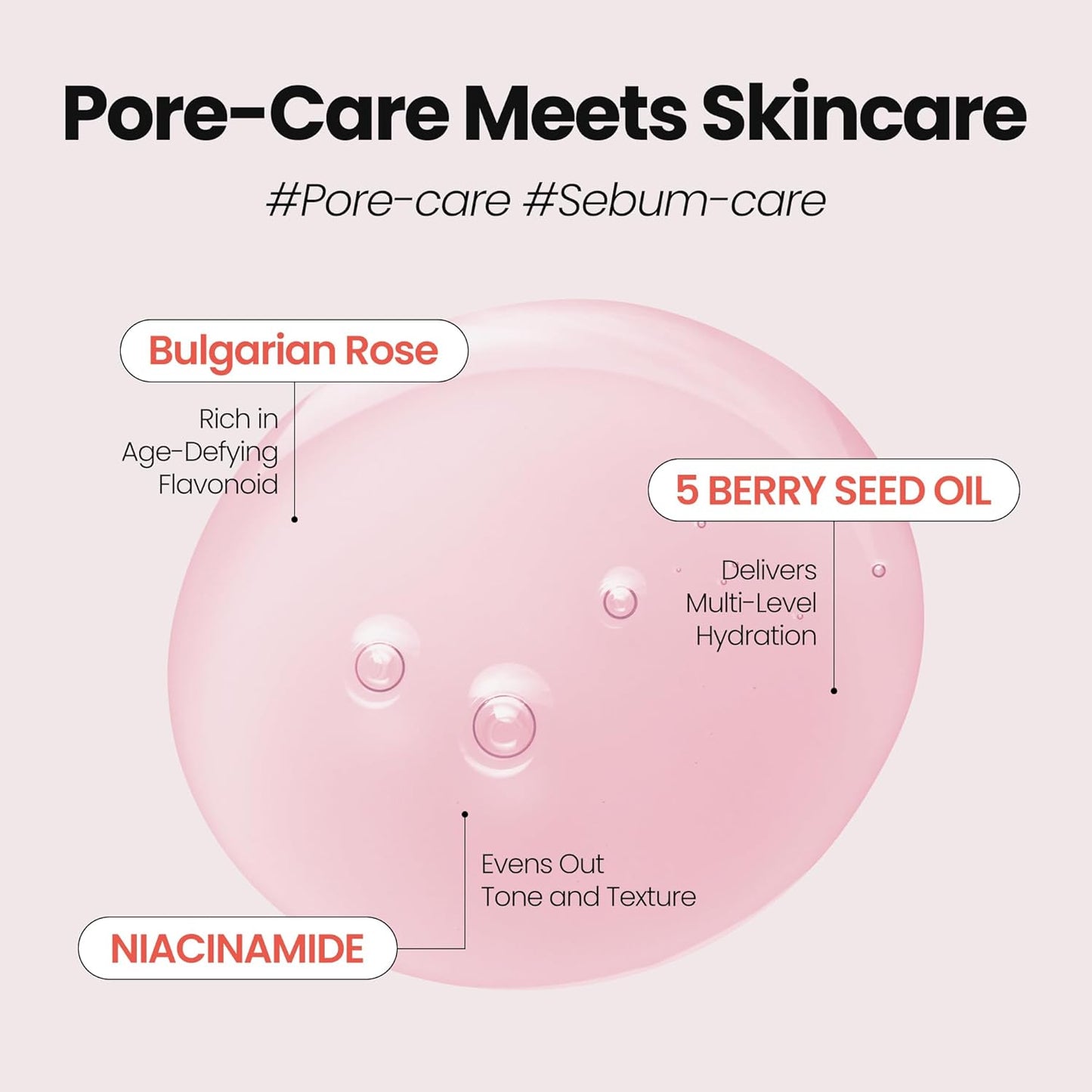 [K-Beauty] Rose Vitamin Oil to Foam - All-in-One Korean Face Wash OilBased Foaming Facial Cleanser - Pore Minimizing & Blackhead Remover - Makeup Deep Cleansing Oil for All Skin Types (3.88 fl oz)-GlimoraGlow