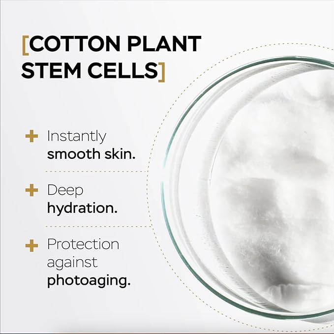 Moisturizing Eye Cream w/Aloe Vera, Collagen, Hyaluronic Acid, Cotton Stem Cells for Dark Circles, Puffiness & Bags - Under Eye Hydration Cream for Women & Men (1 Fl Oz)-GlimoraGlow