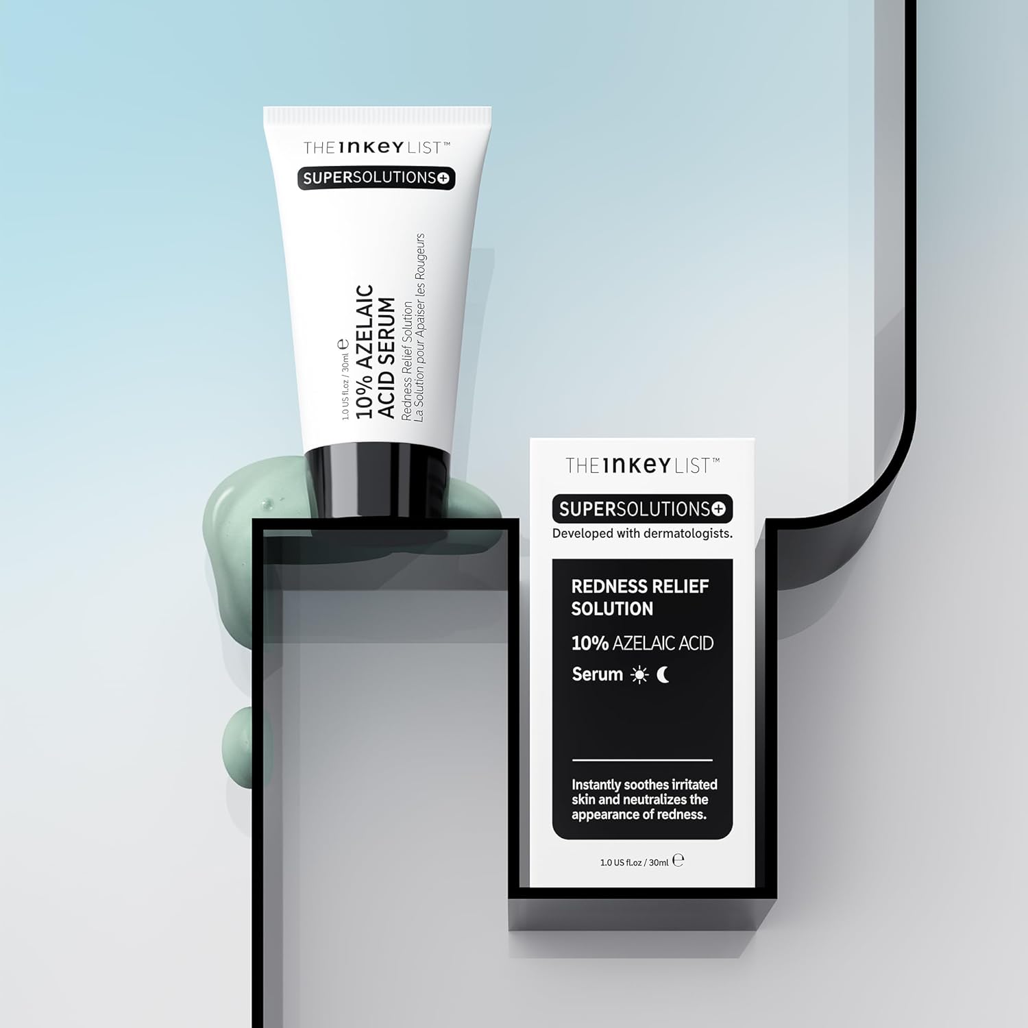 The INKEY List SuperSolutions Azelaic Acid 10% Serum, Fast-Absorbing Formula Helps Reduce Appearance of Redness and Soothes Skin, Leaves No White Cast, 1.01 fl oz-GlimoraGlow