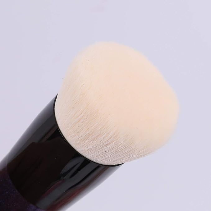 ENERGY Foundation Makeup Brush With Brush Clean Flat Top Kabuki for Face - Perfect For Blending Liquid, Cream or Flawless Powder Cosmetics - Buffing, Stippling, Concealer - Premium Quality Synthetic Dense Bristles-GlimoraGlow