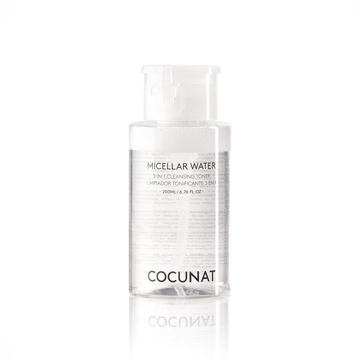 COCUNAT | Micellar Water 3-in-1 | Cleans, Tones and Removes Make-Up | Made with Aloe Vera & Lavender | All Skin Types | Silicone-Free & Paraben-Free | 200 ml-GlimoraGlow