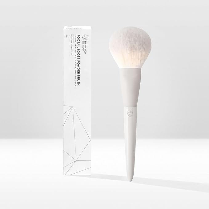 Snow Fox Skincare Fox Tail Loose Powder Brush for Fast Powder Application-GlimoraGlow