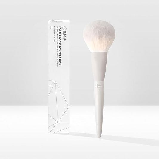 Snow Fox Skincare Fox Tail Loose Powder Brush for Fast Powder Application-GlimoraGlow
