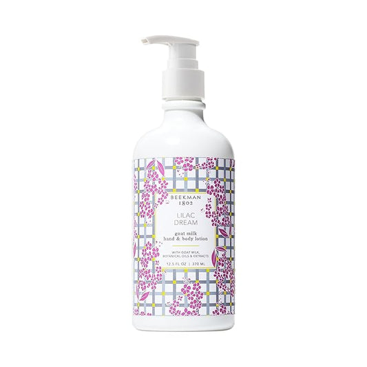 Beekman 1802 Goat Milk Body Lotion, Lilac Dream - Scented - 12.5 oz - Hydrating & Deeply Moisturizing - With Shea Butter & Jojoba Seed Oil - Good for Sensitive Skin - Cruelty Free-GlimoraGlow