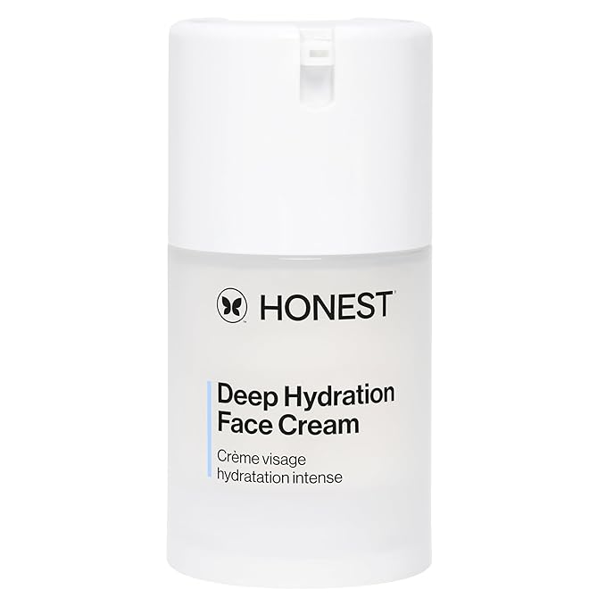 Honest Beauty Deep Hydration Face Cream for Dry Skin | Hydrates + Supports Natural Moisture Barrier | Hypoallergenic + Gentle for Sensitive Skin | 1.7 fl oz-GlimoraGlow