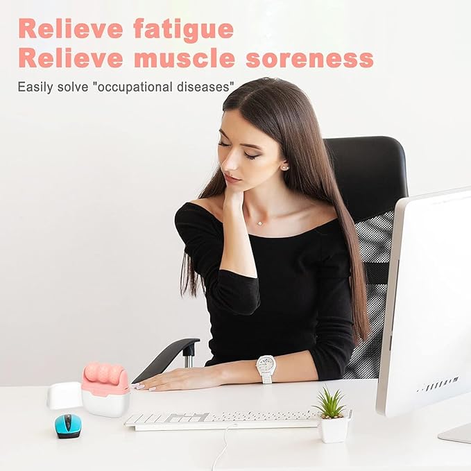 Ice Roller for Face and Eyes - Facial Skin Care Tools with 2 in 1 Face Roller and Travel Case, Self Care Gift for Men Women (Pink)-GlimoraGlow