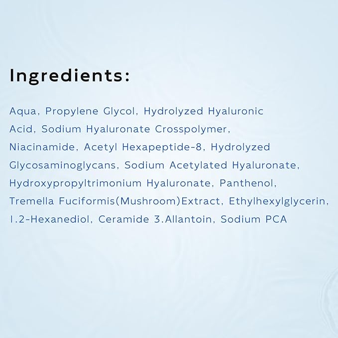 3% Hyaluronic Acid Serum for Face, Anti-Aging Hydrating Serum with 20,000 ppm Ceramide NP & 10,000ppm Acetyl Hexapeptide-8, Korean Skincare ultra hydrating serum, turm Skin/Sensitive Skin(1.5 ml*30)-GlimoraGlow