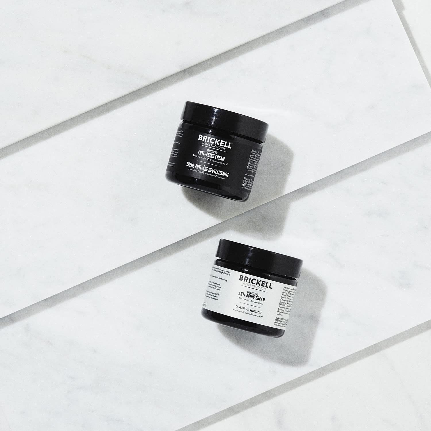 Brickell Men's Day and Night Anti Aging Cream Routine, Natural and Organic, Unscented, Skincare Gift Set-GlimoraGlow