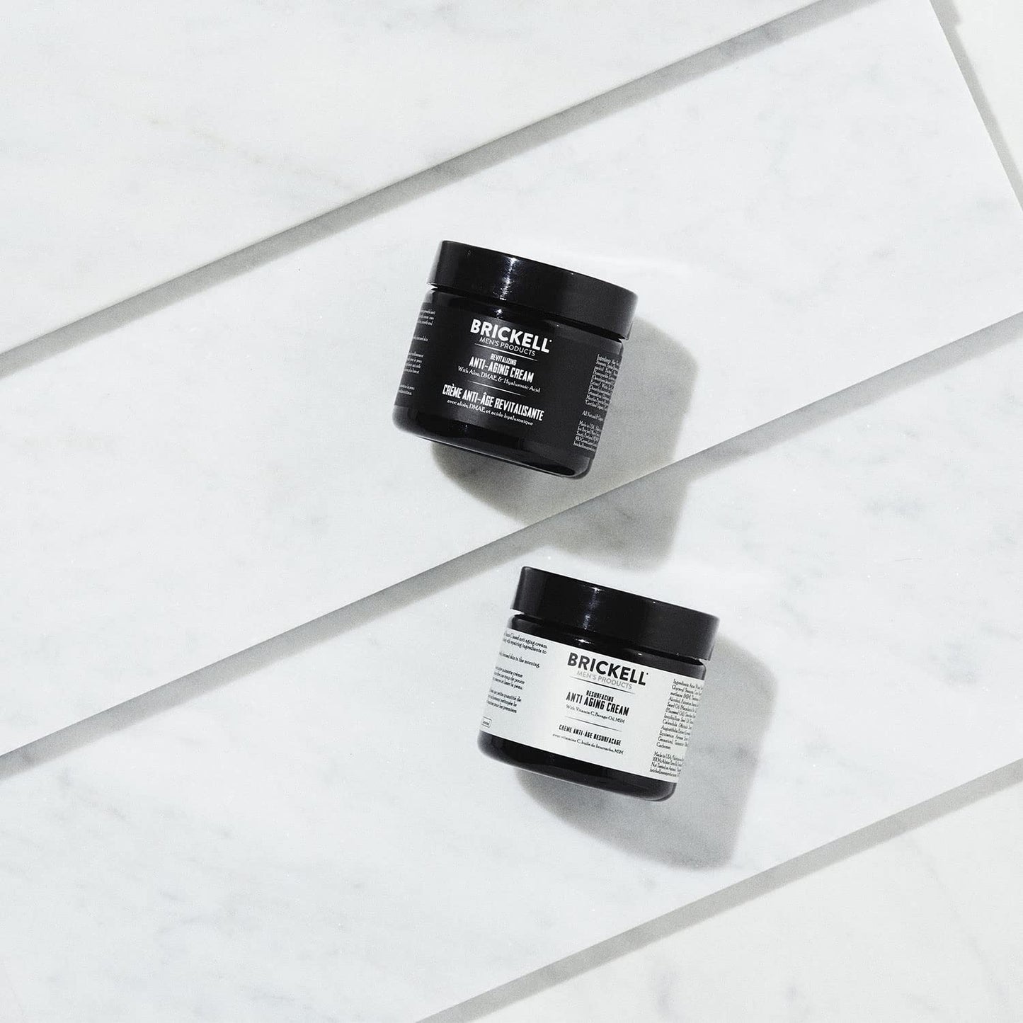 Brickell Men's Day and Night Anti Aging Cream Routine, Natural and Organic, Scented, Skincare Gift Set-GlimoraGlow