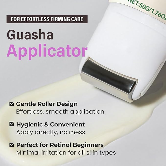 Retinol Collagen Lifting Neck Cream,Anti Aging Face and Neck Cream for Reduce Wrinkles and Hydrating & Lifting Neck,For Face, Neck, Décolleté Wrinkle Care, 1.76 oz.-GlimoraGlow