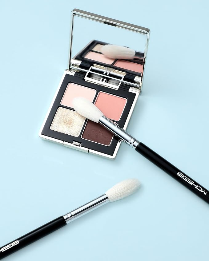 Eyeshadow Brush Fluffy Big Blending Brush Goat Bristles Soft Smugde for Powder Cream Liquid Eyeshadow for Eye Makeup Black (E838)-GlimoraGlow