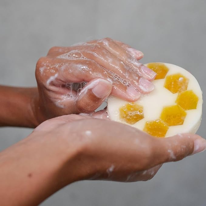 ANIHANA Handcrafted Natural Soap with Coconut Oil, Gentle Cleansing, Paraben Free, Refreshing Manuka Honey & Goat Milk Scent, 4.23 oz-GlimoraGlow