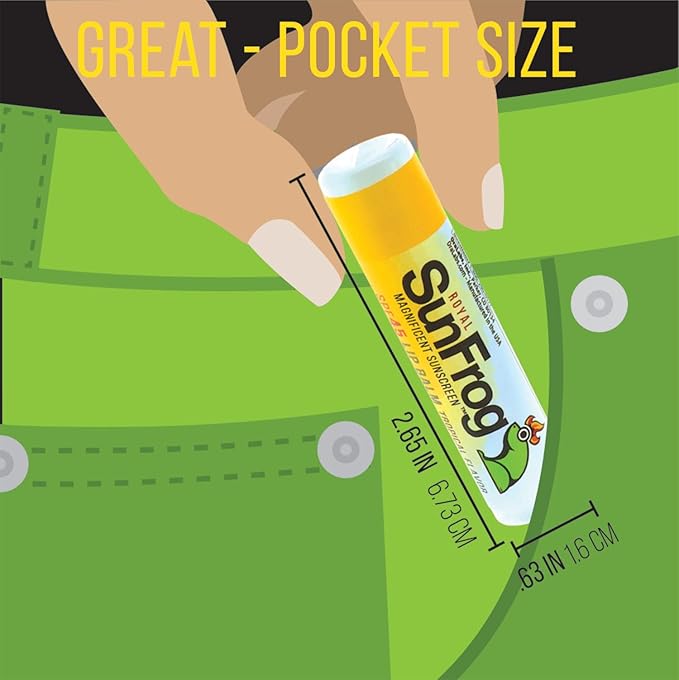 Royal SunFrog | 2-Pack Tropical Lip Balm with SPF 45 Sun Protection | Protects, Soothes, and Moisturizes with Vitamin E and Sunscreen (0.15oz/4.25g Per Stick)-GlimoraGlow