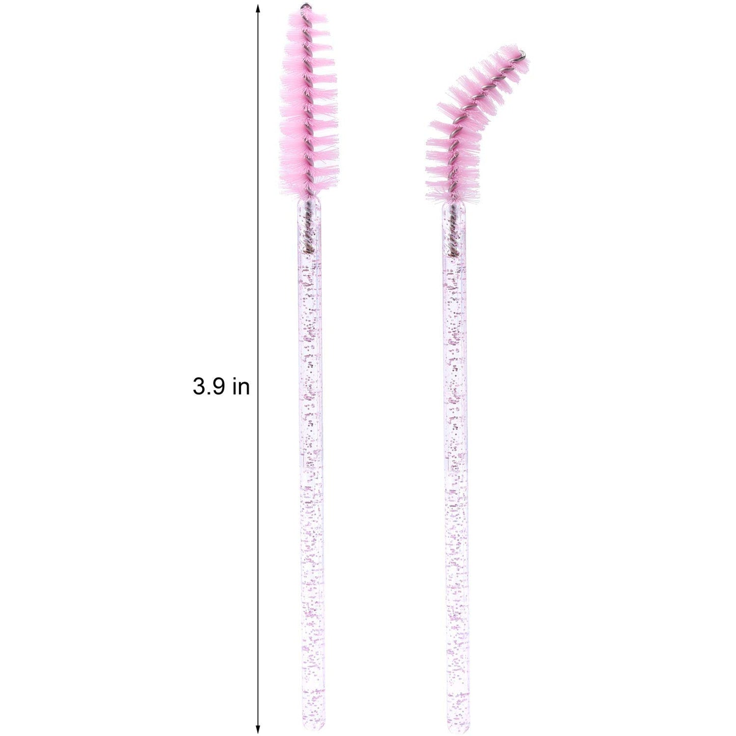 Tbestmax 1000 Disposable Mascara Wands Eyelash Brush Spoolies for Eyebrow Eye Lash Extension Pink-GlimoraGlow