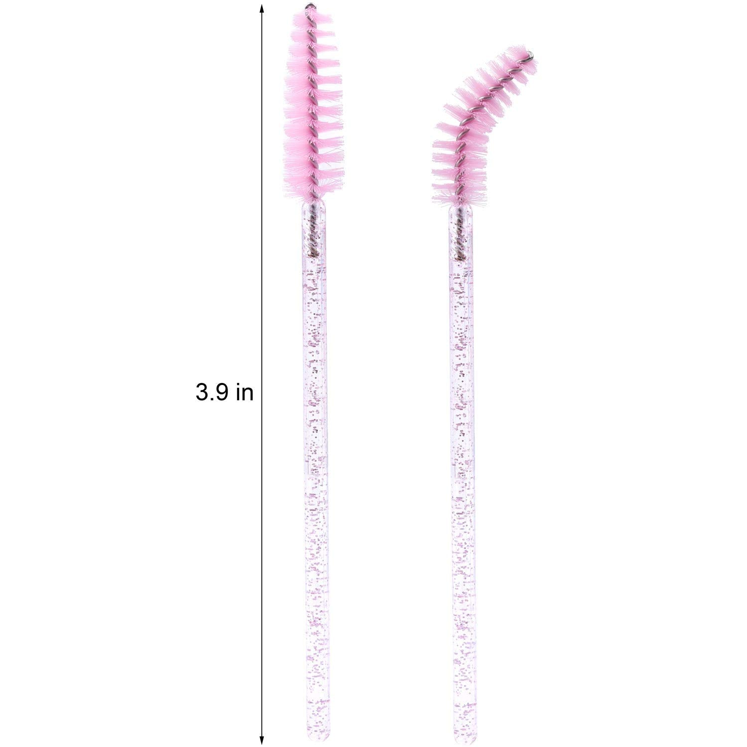 Tbestmax 2000 Disposable Mascara Wands Eyelash Brush Spoolies for Eyebrow Eye Lash Extension Pink-GlimoraGlow