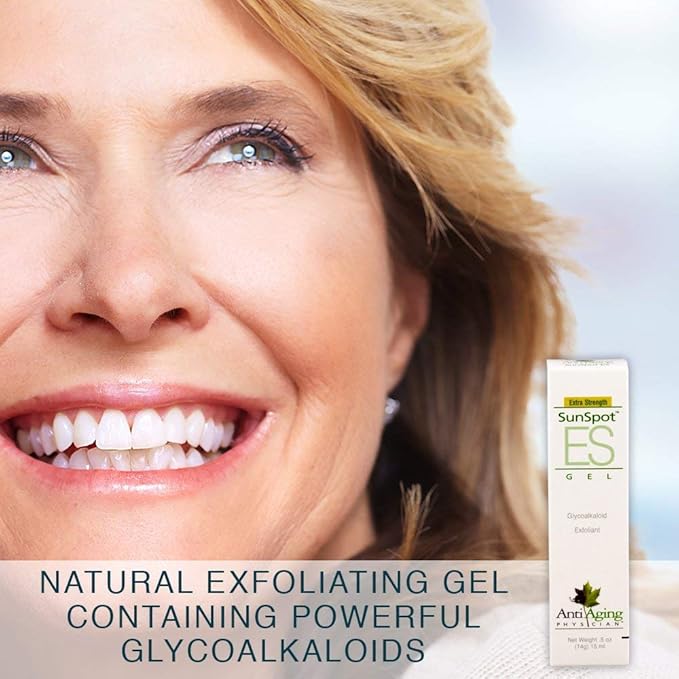 Lane Innovative - SunSpot ES, Natural Exfoliating Gel, Skin Rejuvenating Ingredients, Including Aloe Vera and Tea Tree Oil (0.5 Ounce, Pack of 2)-GlimoraGlow